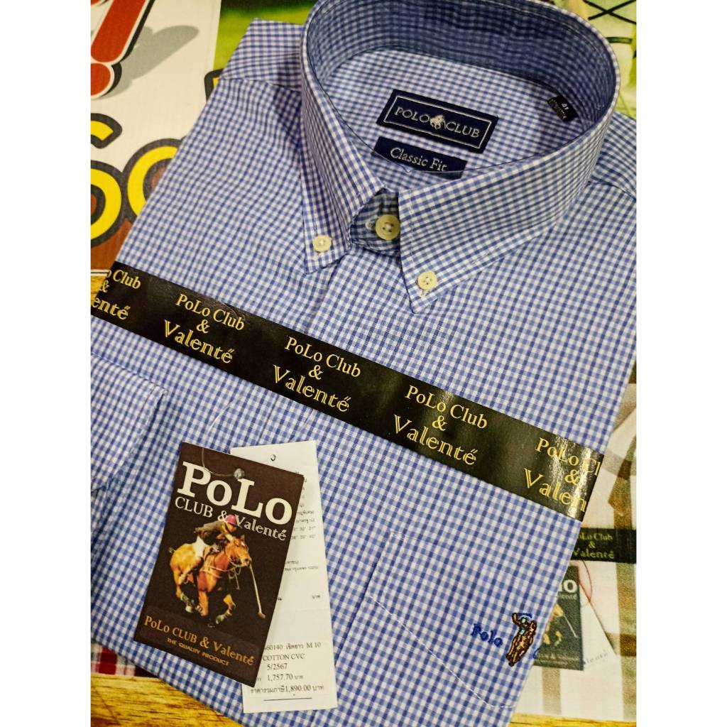 Polo Valente”นำเสื้อเชิ้ตแขนสั้นลายใหม่ ลดครั้งใหญ่สุด  Premuim Brand ลดสูงสุด 80%จาก1,690.- เหลือ 490.- – โปรปัง