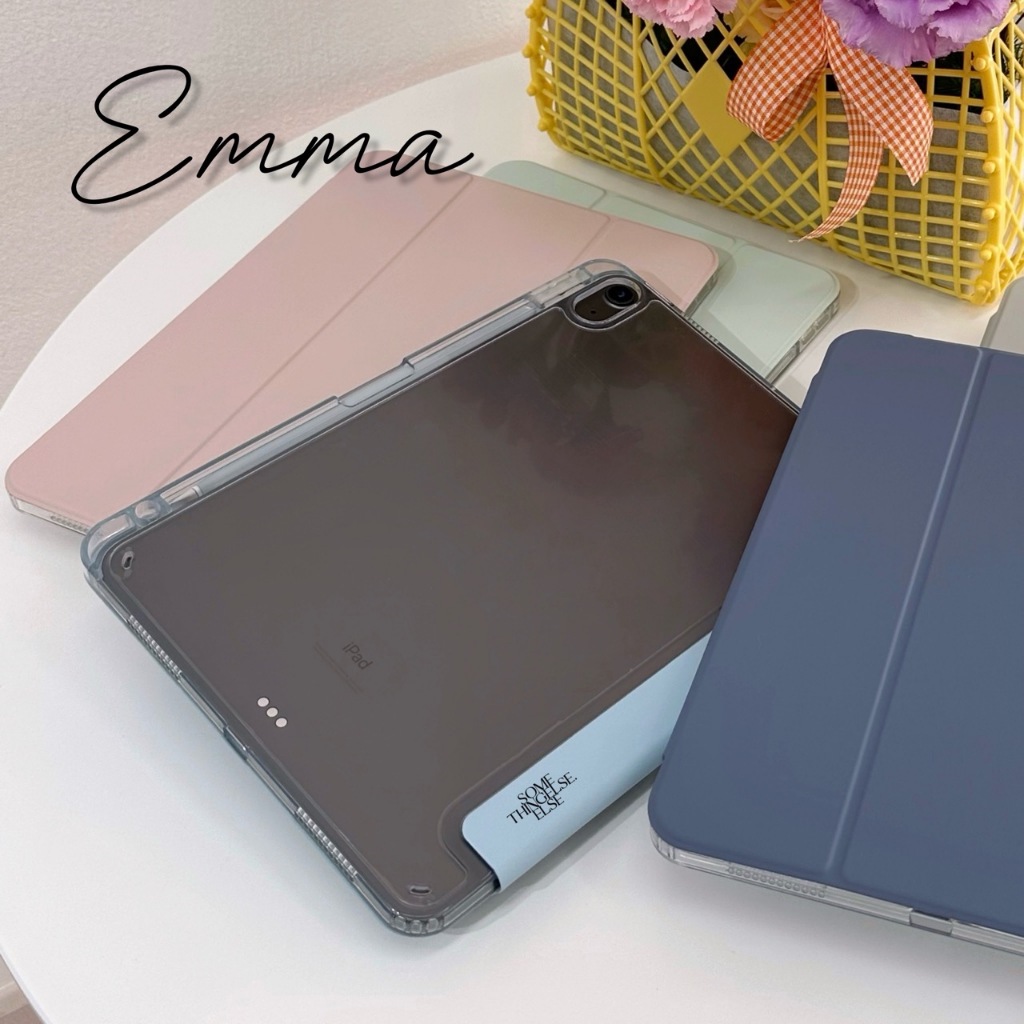 พร้อมส่ง (ลด 100 สั่งผ่าน Shopee video) เคสไอแพด Emma หลังใส กันงอกันกระแทก