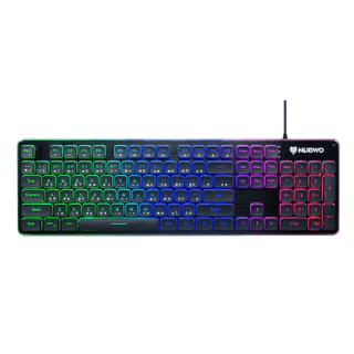 Nubwo Gaming Keyboard Fortune NK-32 คีย์บอร์ดเกมมิ่ง ไฟรุ้ง7สี (คีย์บอร์ดภาษาไทย) ประกันศูนย์ 1 ปี