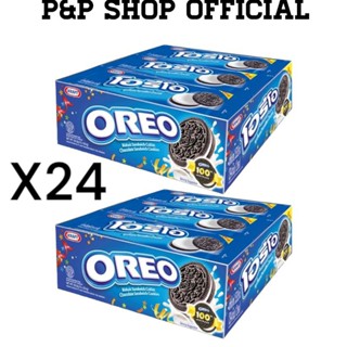 คุกกี้โอรีโอ้ครีมวานิลาX24 ห่อ คุกกี้โอรีโอ้แซนวิสสอดไส้ครีม…