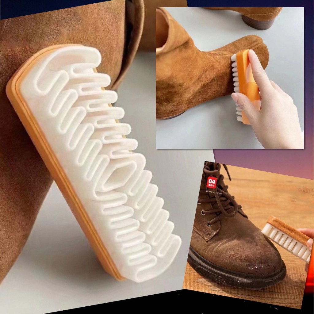🌈 แปรงหนังกลับ แปรงขัดรองเท้า แปรงยาง ทำความสะอาดรองเท้า ขัดรองเท้า หนังกลับ เกรดพรีเมี่ยม 🌈