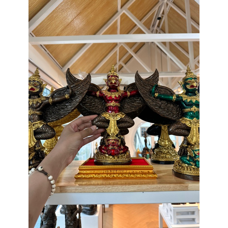 🪷พญาครุฑ ประทับราหู เหล็กน้ำพี้ อำนาจ วาสนา บารมี ฟรีฐานรอง
