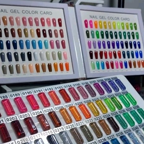 สั่งทำเล็บปลอมเจล pvc สีพื้น