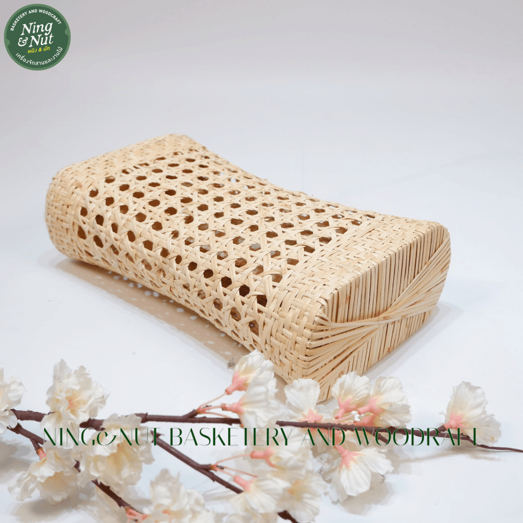 หมอนหวาย หมอนเพื่อสุขภาพ สานโป่ง งานละเอียด