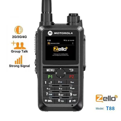 5G Motorola T88 Zello การสื่อสารทางไกล 5000KM SIM Network Long Wifi Range GPS สามารถโทร