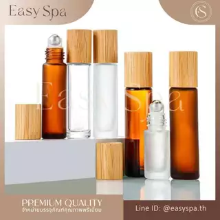 ฝาไม้ไผ่แท้ bamboo cap (โค้ดสุดคุ้ม) ขวดลูกกลิ้งอโรม่า 5ml 10ml 15ml 30ml ขวดน้ำหอมอโรม่า essential oil aroma oil bottle