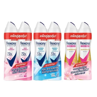 แพ็คคู่ Rexona เรโซน่า สเปรย์ เนเชอรัล ไบรท์เทนนิ่ง เฟรช ซากุระ 135 มล.