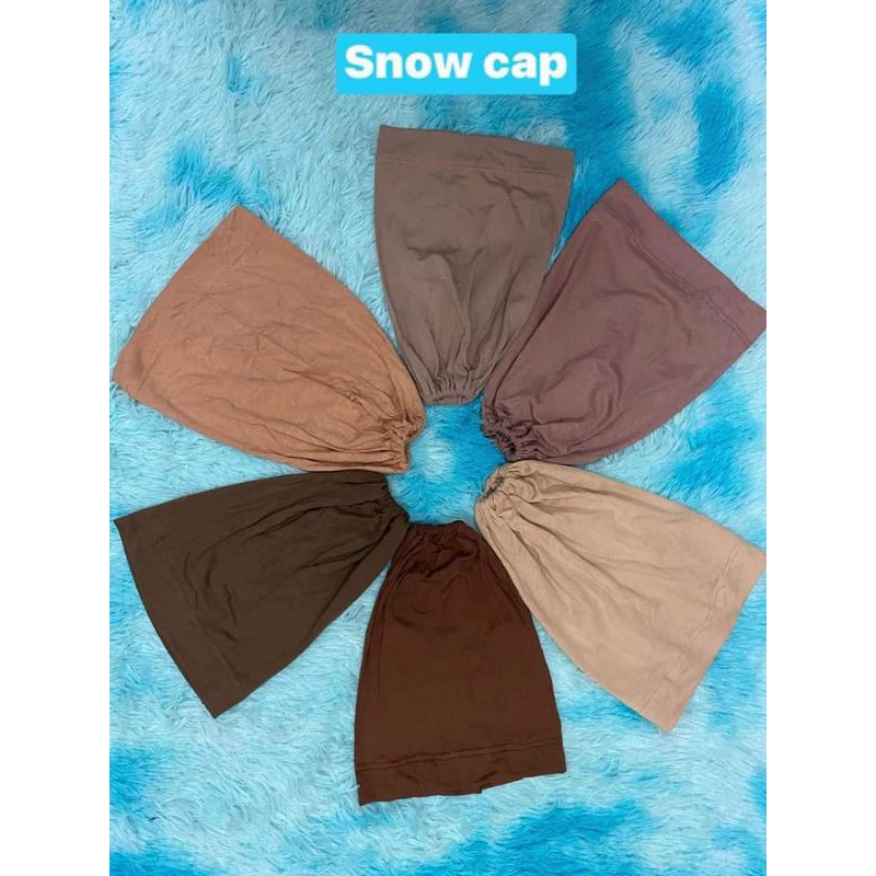🧕Snow cap🧕 หมวกในมุสลิม เนื้อผ้าเรย่อน ฮิญาบด้านใน