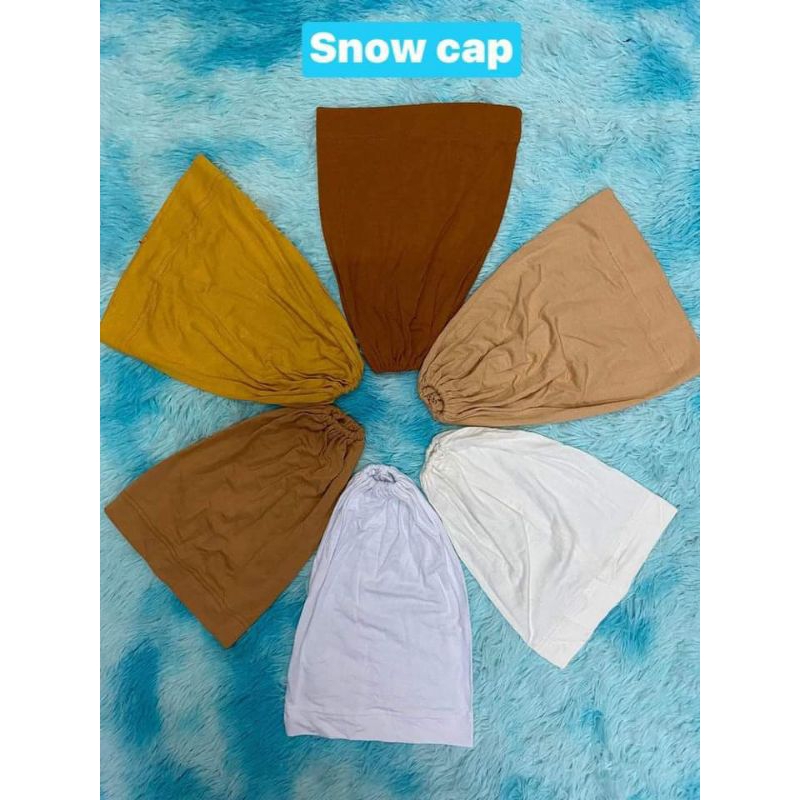 🧕Snow cap🧕 หมวกในมุสลิม เนื้อผ้าเรย่อน ฮิญาบด้านใน