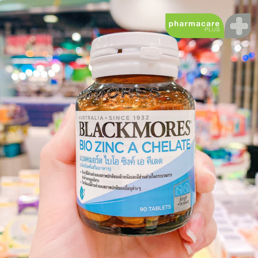 Blackmores Bio Zinc A Chelate bt 90 tab แบลคมอร์ส ไบโอ ซิงค์ เอ คีเลต