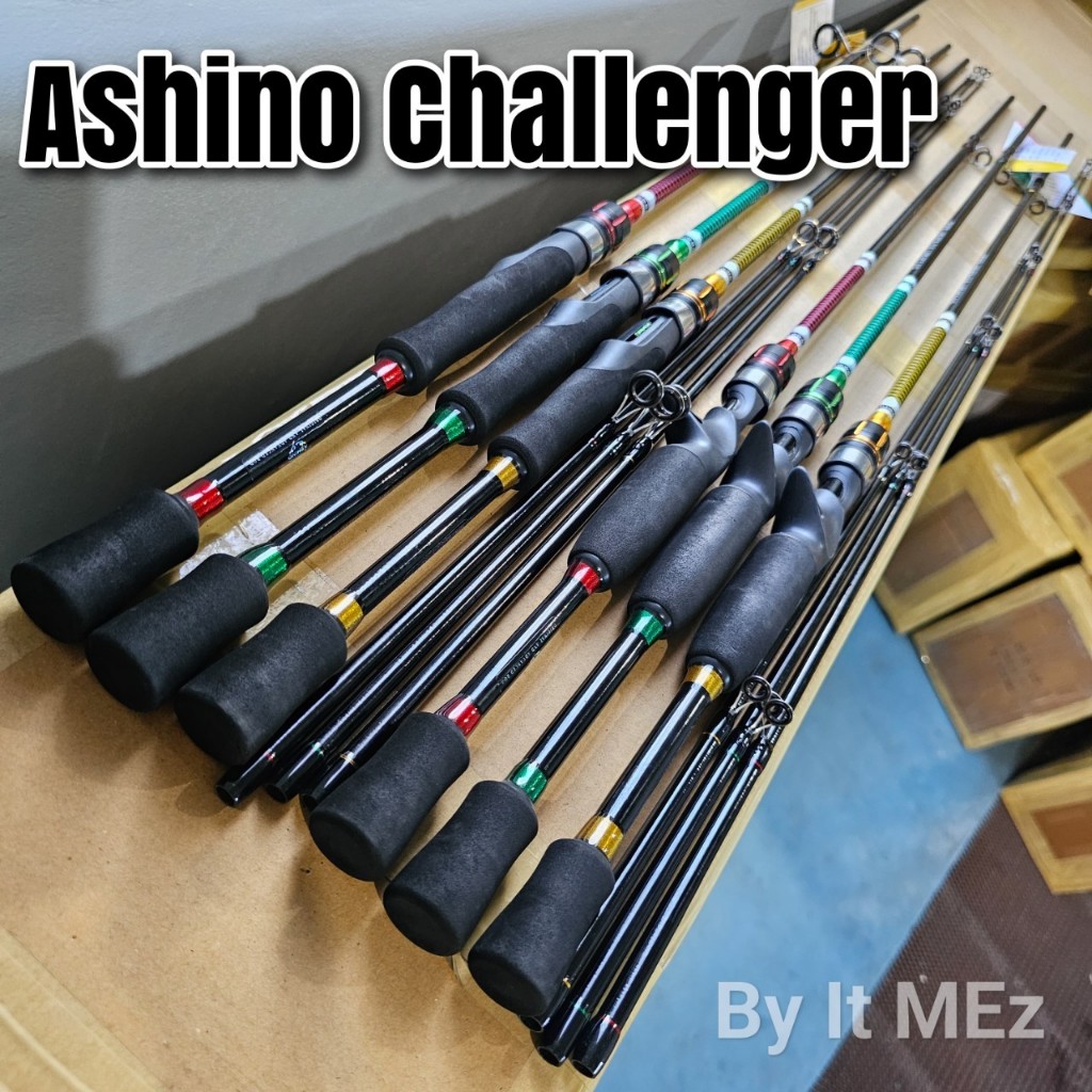 ของแท้ ราคาถูก คันตีเหยื่อปลอม Ashino Challenger ยาว 6 ฟุต Line wt. 8-17 lb เหมาะกับงานช่อน ชะโด กระสูบ