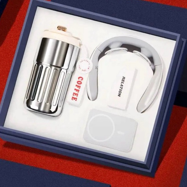 gift set ชุดของขวัญ ผู้ใหญ่ งานธุระกิจ power bank ร่ม ที่นวดคอ กระบอกน้ำสแตนเลส
