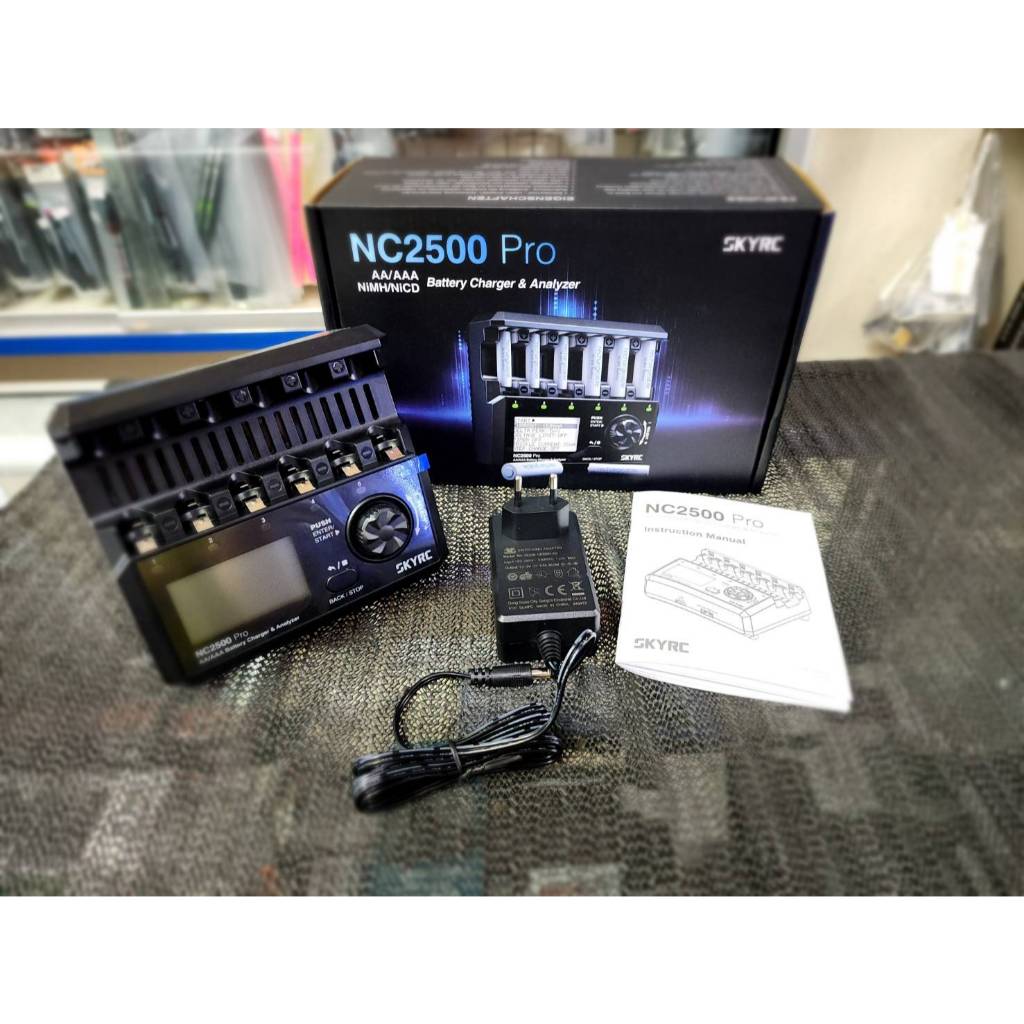 เครื่องรันอิน+เครื่องชาร์จSKYRC NC2500 Pro Charger DC 12V 3A AA/AAA NiMH/NiCD Battery