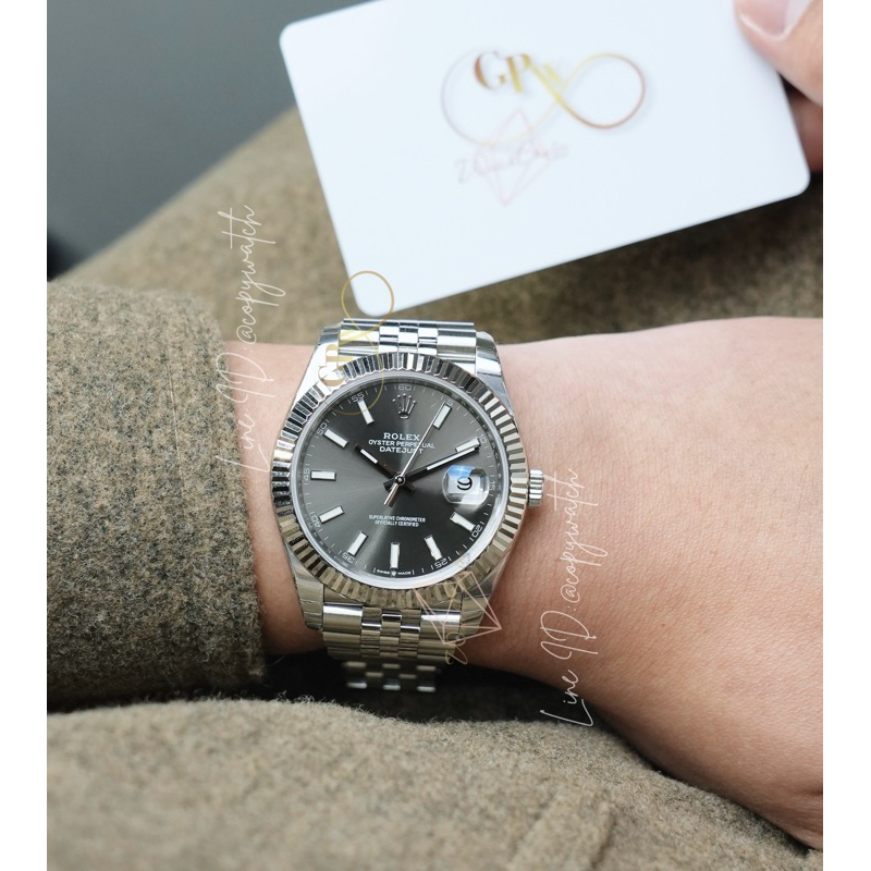 Rolex Datejust 41 mm.Dark Grey Automatic swiss movemen