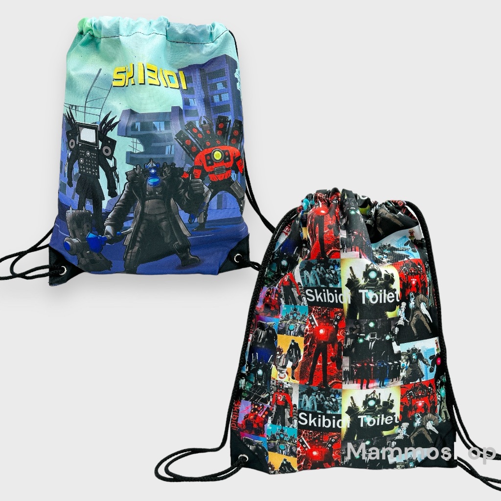 พร้อมส่งจากไทย กระเป๋าสะพายหลัง ใส่อุปกรณ์กีฬา SKIBIDI TOILET