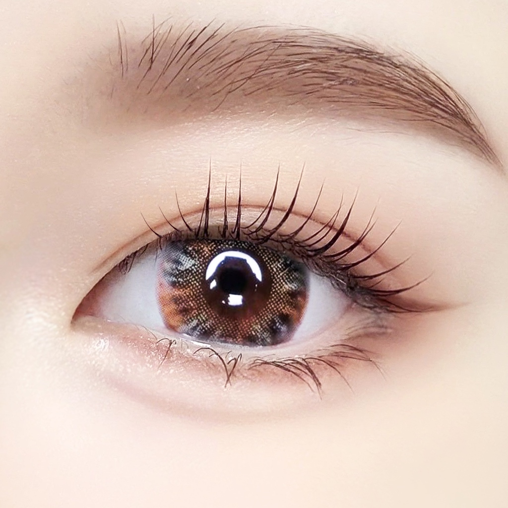 คอนแทคเลนส์ Jupiter สีน้ำตาล เทา พร้อมส่งแบบปกติ และค่าสายตาสั้น 0.00- 3.00 (สายตาที่มีในลิสกดเลือกไ