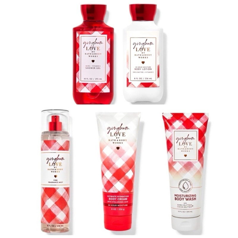 GINGHAM love แท้ % Bath & body works
