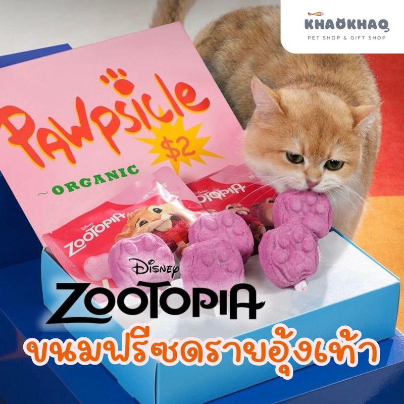 ( ซอง ) Disney Zootobpia x alfie&buddy ฟรีซดรายไก่ ฟรีซดรายอุ้งเท้า ฟรีซดรายแก้วมังกร ฟรีซดรายแมว ฟรีซดรายสุนัข  8 กรัม