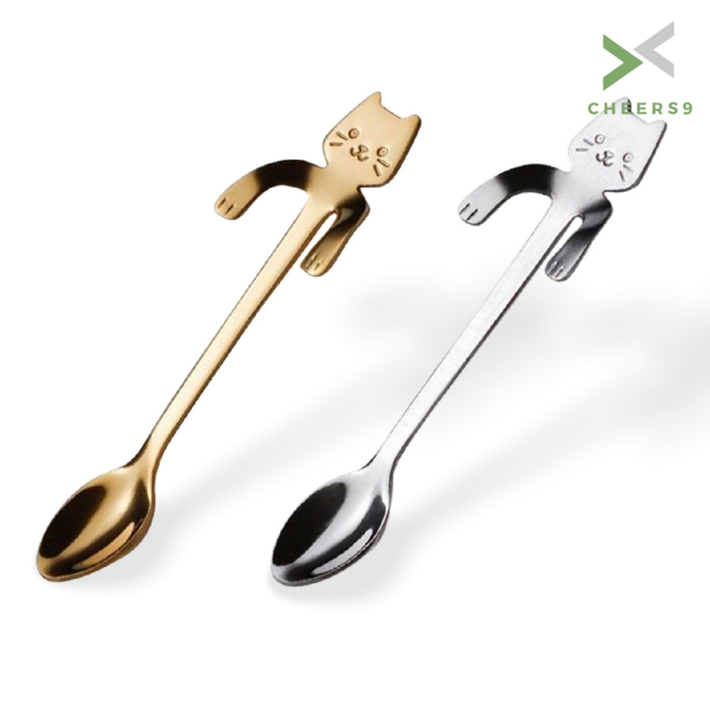ช้อนเกาหลี ช้อนกาแฟ  ปลอดสนิมและใช้งานได้ยาวนาน ทำความสะอาดได้ง่าย  Cheers9