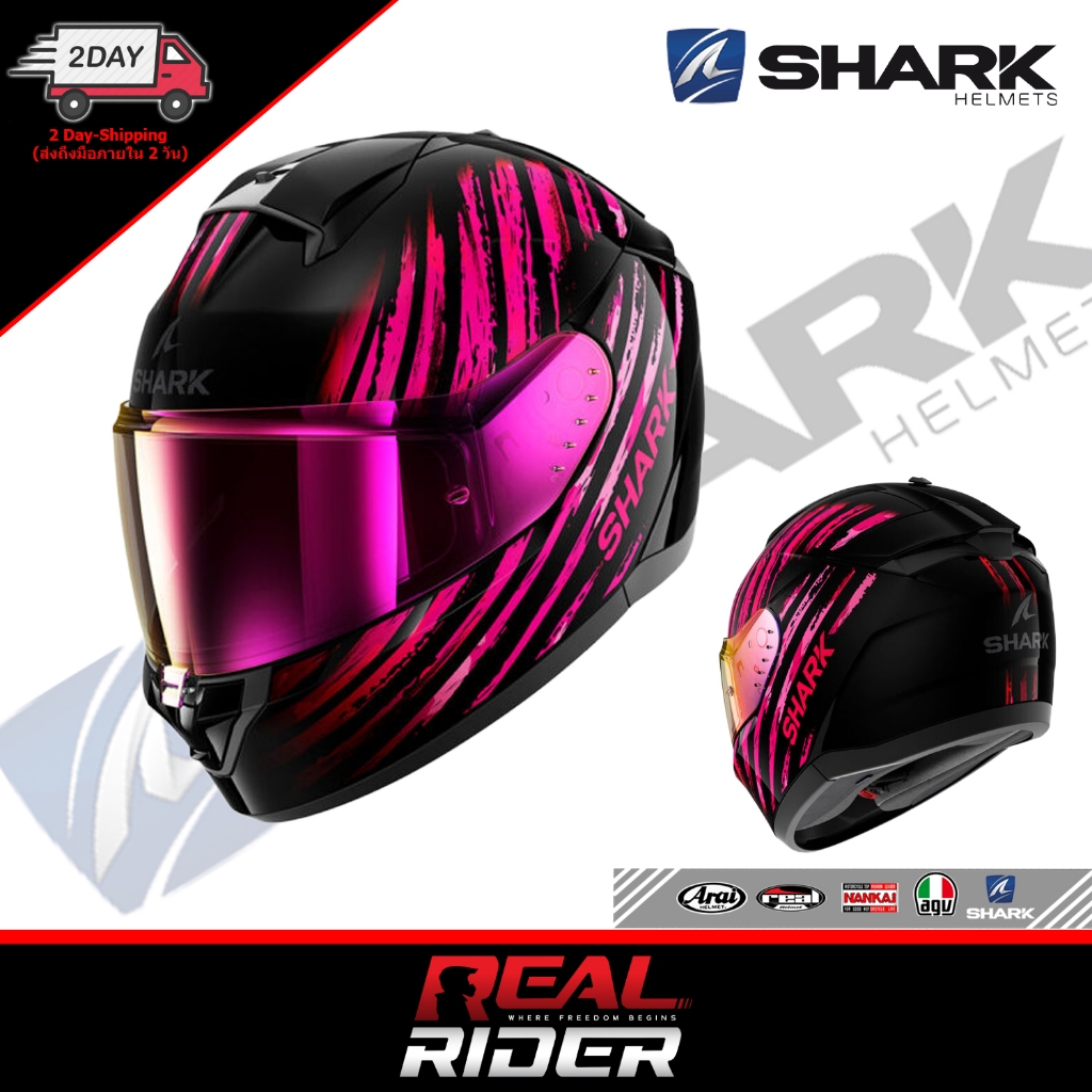 Official Thailand SHARK RIDILL 2 ลายใหม่ล่าสุด หมวกศูนย์แท้มีรับประกัน
