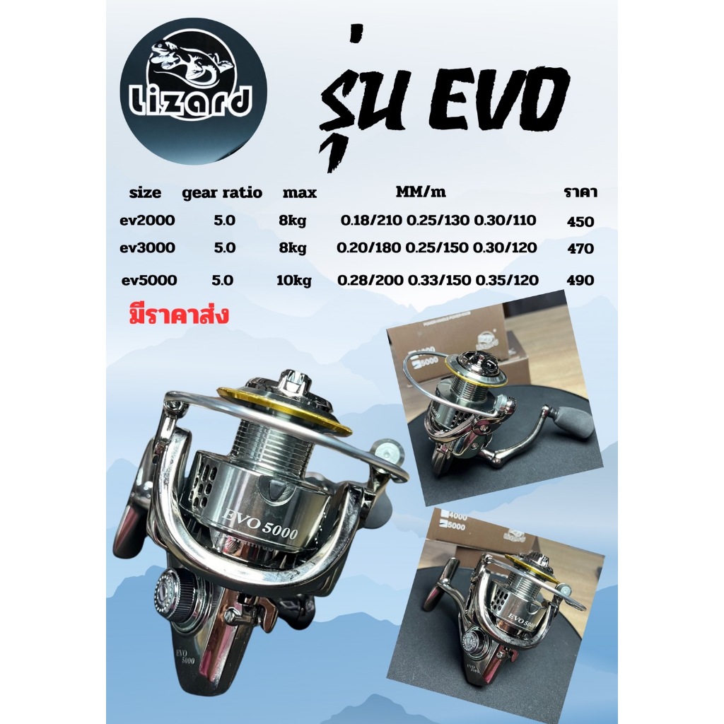 รอกโลหะ LIZARD รุ่น EVO