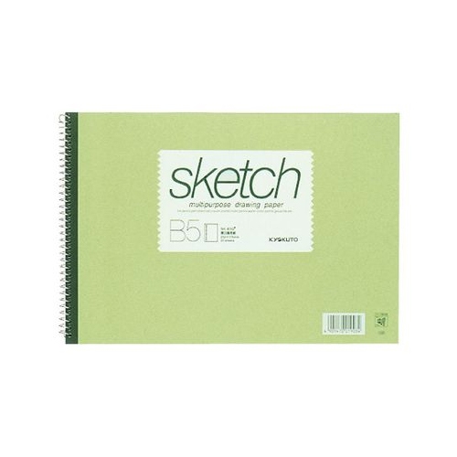 สมุดสเกตภาพริมลวด Kyokuto Sketchbook ขนาด B5, A4, B4