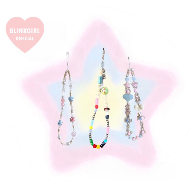 blinkgirl พร้อมส่ง สายคล้องโทรศัพท์ phone charm มีหลายแบบให้เลือก น่ารักสุดๆ