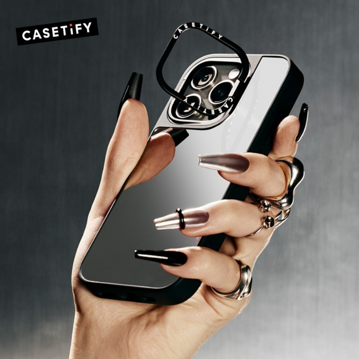 [พร้อมส่ง] CASETiFY | Custom Phone Case Mirror Ring Stand Case MagS Compatible