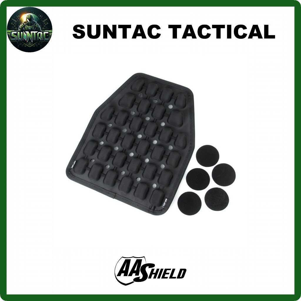 AA Shield แผ่นซับแรงติดเสื้อเกราะ | แผ่นป้องกันอากาศ Tactical Inflatable Ventilation System ป้องกันบาดเจ็บ +30%| BC-357
