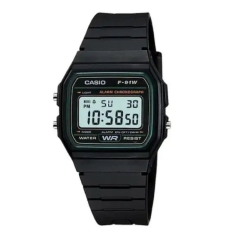 🎉Casio F91 🚚นาฬิการาคาถูก-ราคาส่ง คาสิโอ้เกรดเอ สายยาง ทรงสปอร์ต ระบบดิจิตอล