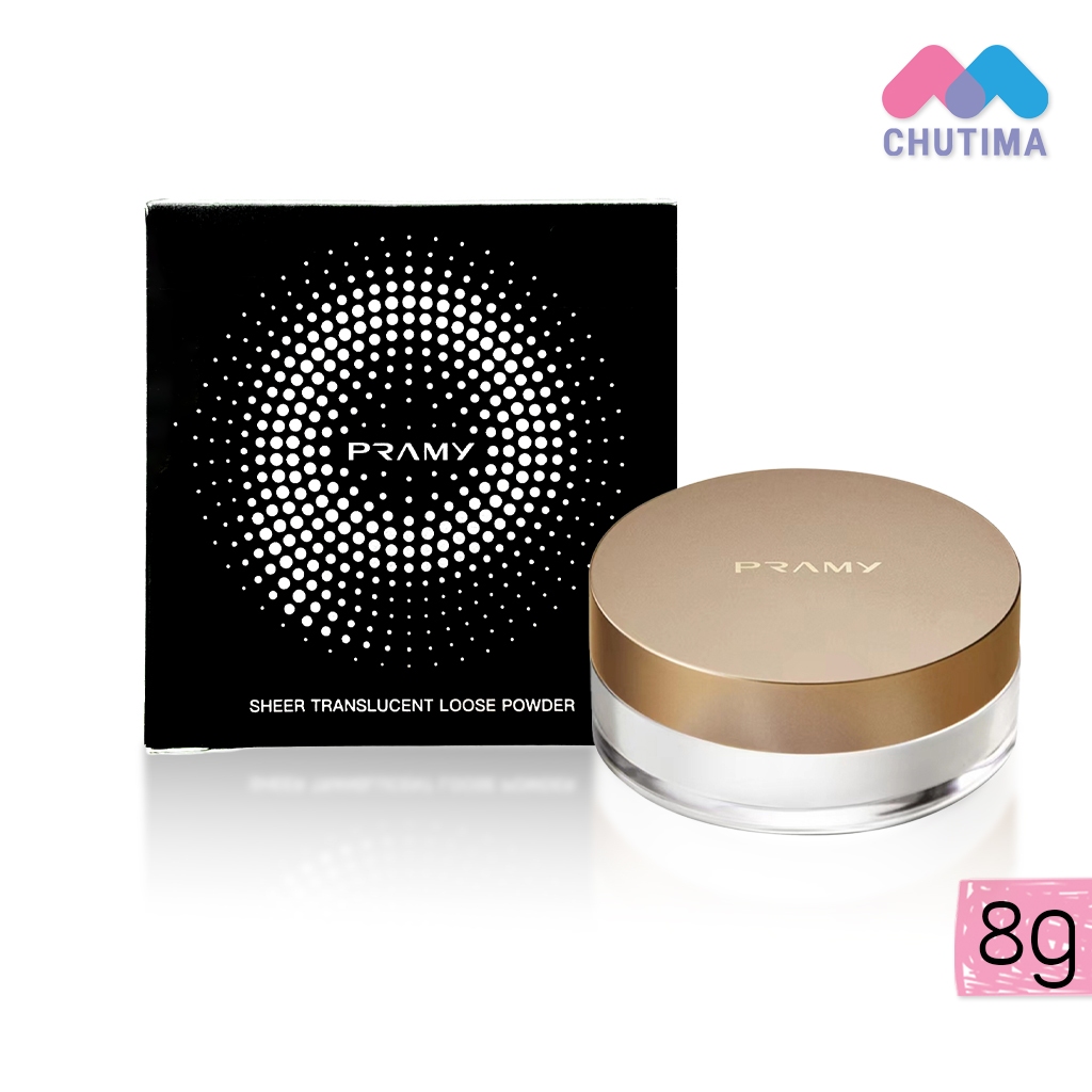 พรามี่ แป้งฝุ่น คุมมัน โปร่งแสง Pramy Sheer Translucent Loose Powder 8 g.