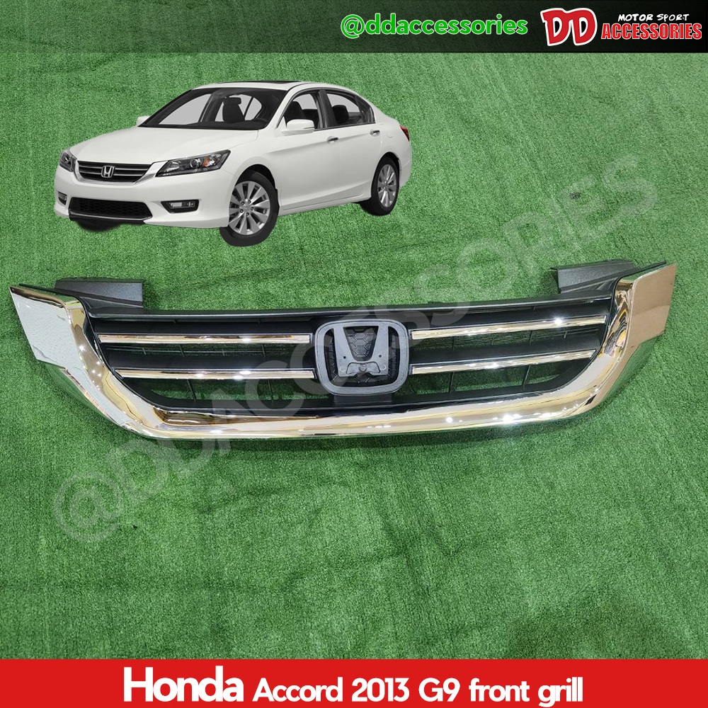 กระจังหน้า accord 2013 2014 2015 G9 ทรง ห้าง สีโครเมี่ยม งานต้องรุ่นของใหม่
