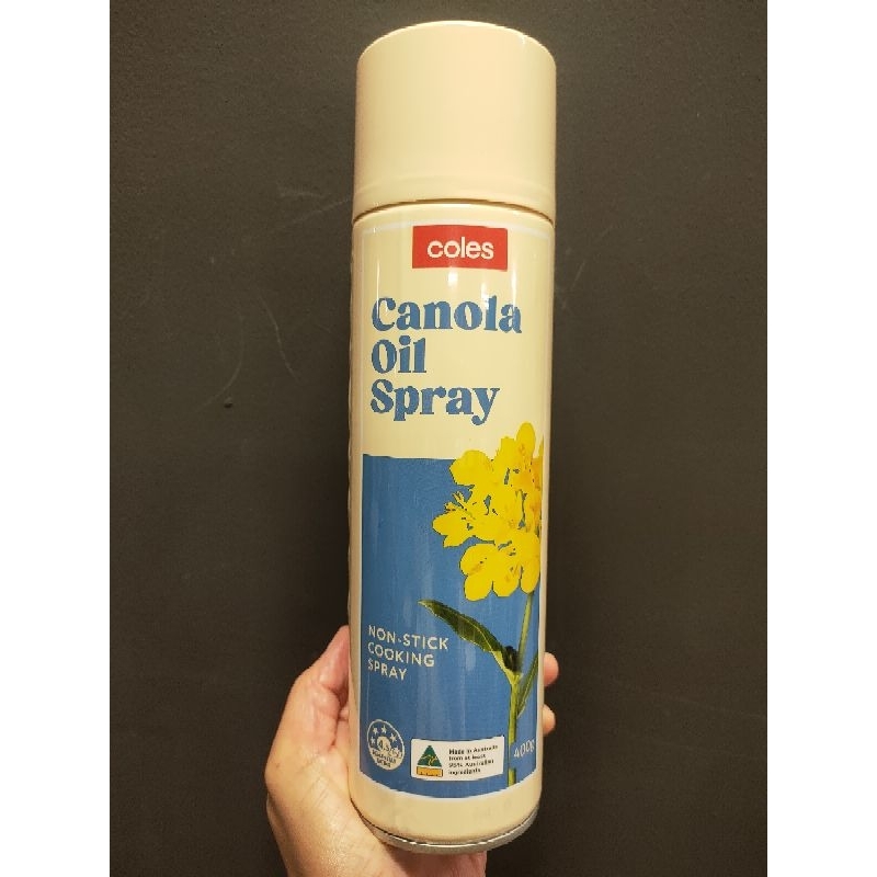 Coles Canola Oil Spray น้ำมันเรพซีต ที่มีกรดอีรูซิกต่ำ ที่ผ่านกรรมวิธี 400กรัม