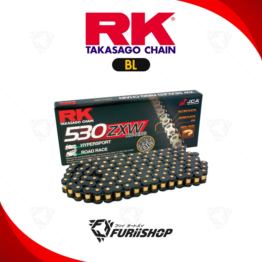โซ่ RK Chain BL530ZXW Black Scale XW-ring Chain (BL530ZXW-120L)