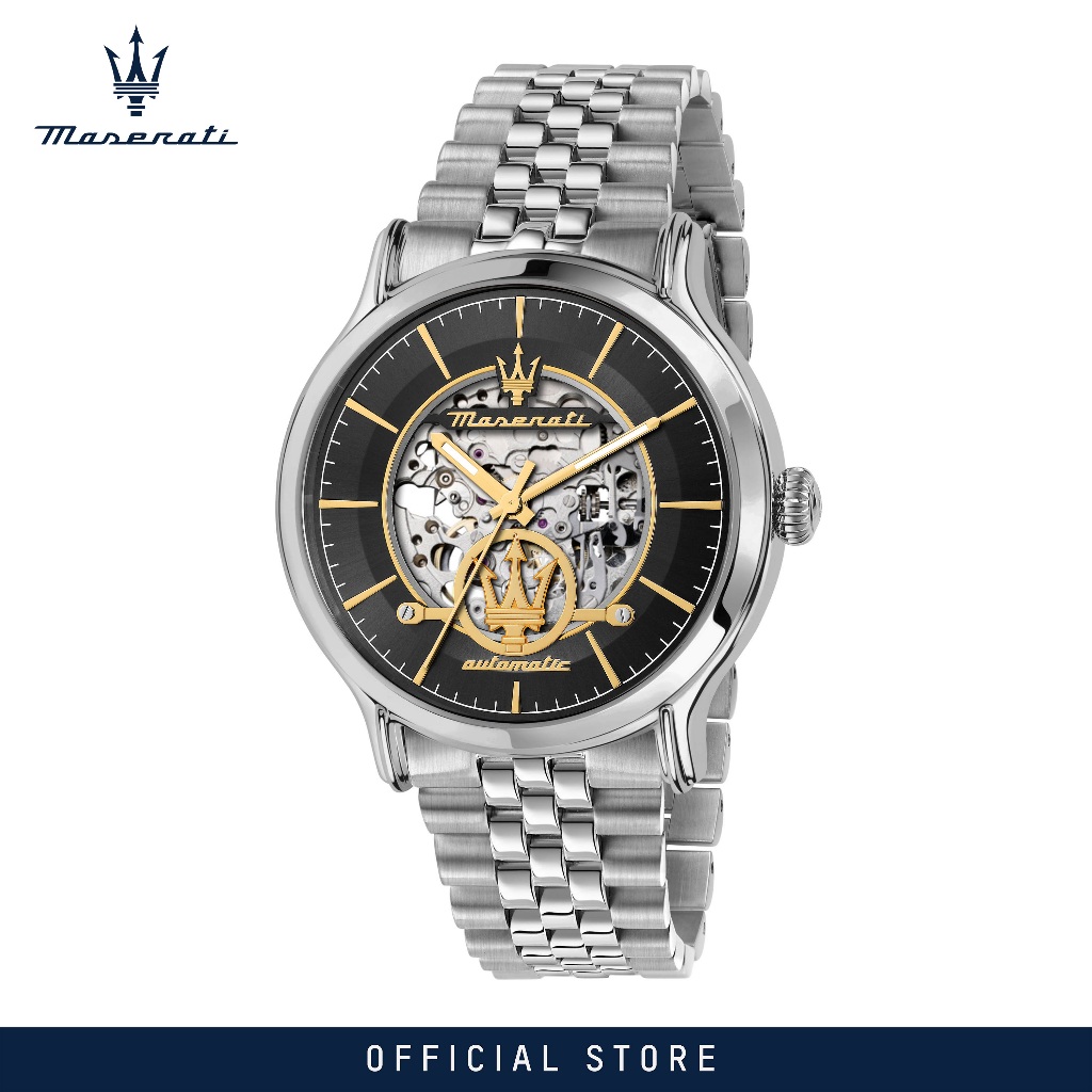 【2 Years Warranty】 Maserati Epoca 42mm Men's Automatic  นาฬิกาข้อมือแฟชั่น R8823118015