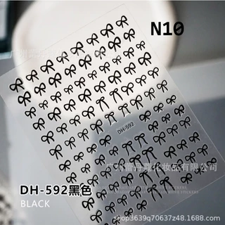 K2.[ุ67 แบบ ให้เลือก ]สติ๊กเกอร์ตกแต่งเล็บ รูปโบว์ รวมสติ๊กเกอร์โบว์ สวยมากกกก [ร้านไทย]