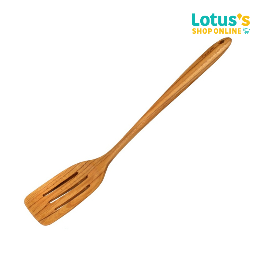 ซีกัล ตะหลิว ไม้สัก แบบกรอง ด้ามยาว SEAGULL SLOTTED TURNER L TEAK WOOD