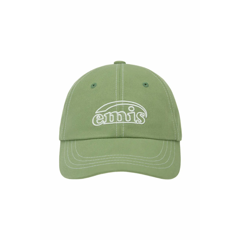 รุ่นใหม่ หมวก Emis White Stitch Ball Cap สี Olive ของแท้ 100% พร้อมส่ง