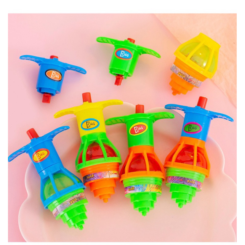 พร้อมส่ง ลูกข่างพลาสติก มีไฟเรืองแสงและกะพริบ หมุนได้