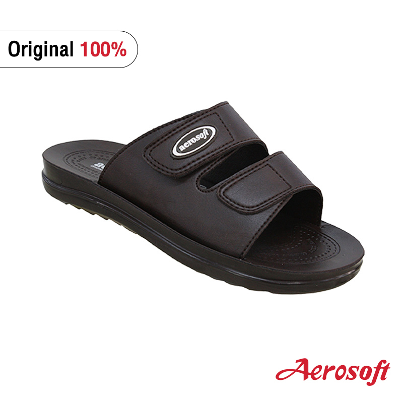 Aerosoft รองเท้าแตะสวม 4141 4142 #1ในไทย size 39-45 รองเท้าแตะผู้ชายแอโร่ซอฟรุ่น MA4141 สาย ปรับได้