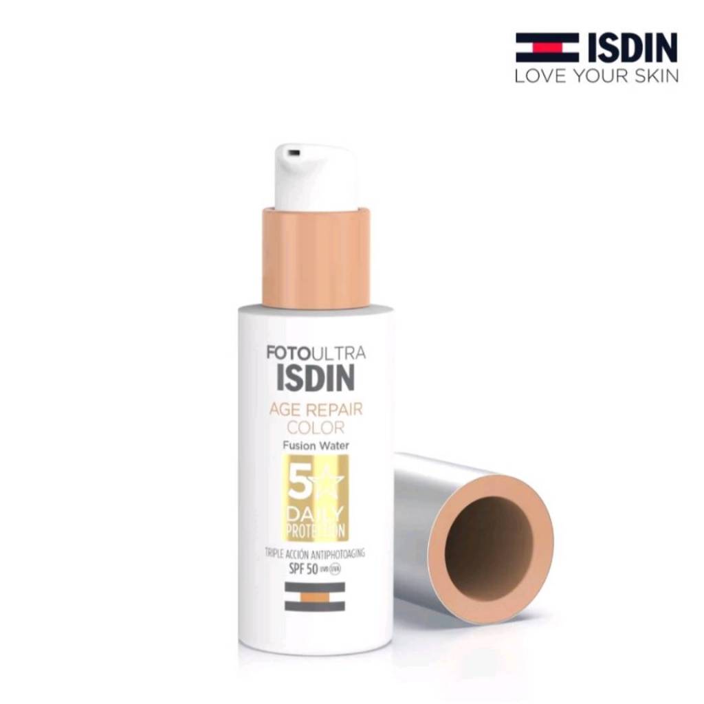 ISDIN FOTOULTRA ISDIN AGE REPAIR COLOR SPF50 กันแดด ต้านริ้วรอย ป้องกันแสงสีฟ้า ผิวหมองคล้ำและหน้าพั