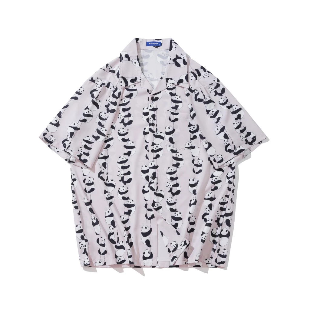 Hawaii Shirt เสื้อเชิ้ตแขนสั้น ลายดอกไม้ ทรงหลวม สไตล์ฮาวาย thumbnail 9