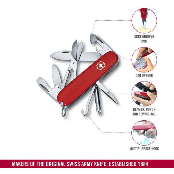 VICTORINOX Super Tinker Medium Pocket Knife with Scissors (1.4703) มีดพับ ตั้งแคมป์ เดินป่า — صورة 3