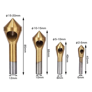 ดอกลบคมมีรู ดอกลบคมรูเจาะ ดอกสว่านลบคม โลหะ ดอกลบคม Chamfer HSS Countersink Deburring