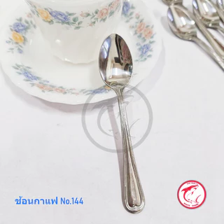 WHITE SHARK ใหม่! ช้อนกาแฟ 1.5มิล ลายหัวใจน่ารัก มุ้งมิ๊ง/ลายไข่มุกยอดฮิต/ลายขอบตั้งเรียบหรู ช้อนชงกาแฟสเตนเลสตราฉลามขาว