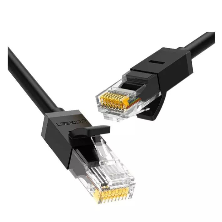 LAN CABLE (สายแลน) UGREEN CAT 6 ROUND ETHERNET CABLE 2M (BLACK) (20160)