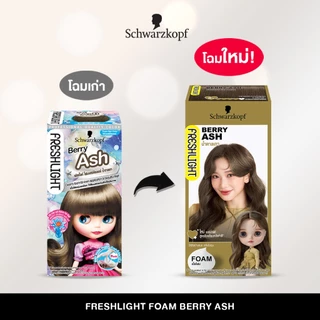 Schwarzkopf Freshlight Foam Color BERRY ASH โฟมเปลี่ยนสีผม สีน้ำตาลเทา 1 กล่อง