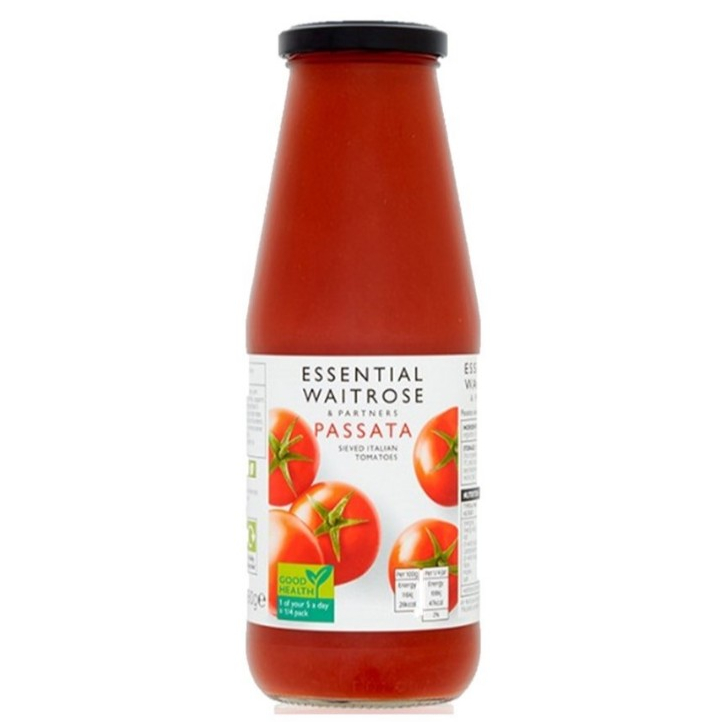 Waitrose Essential Partners Passata 680g. เวทโทรส เอสเซนเชี่ยล ซอสมะเขือเทศ พาสต้า