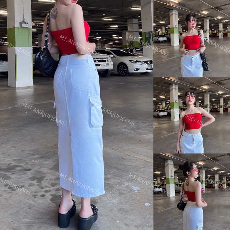 กระโปรงคาร์โก้มี2สีF9 (ไม่ยืด)
