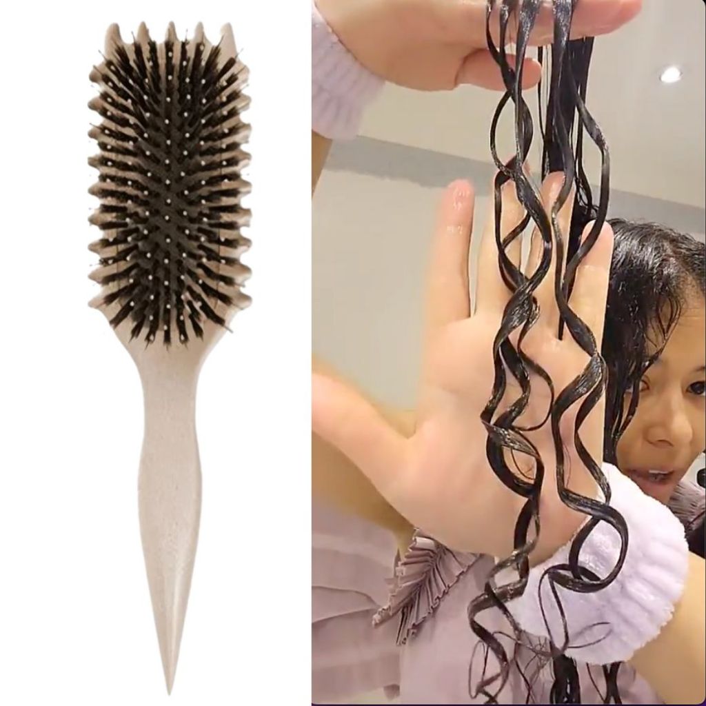 หวีช่วยจับลอนผม สำหรับคนผมหยิก และผมดัด
